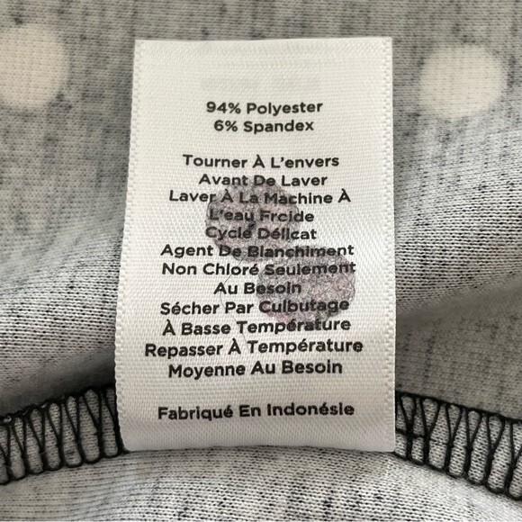 Talbots Black White Skirt Pull On Elastic Waist PolkaDot A-Line Size Small - Picture 6 of 6